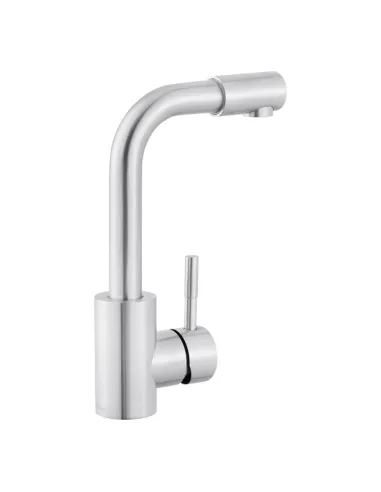 Змішувач для умивальника Kroner KRP Edelstahl Klassisch - ESG012, нікель, одноважільний