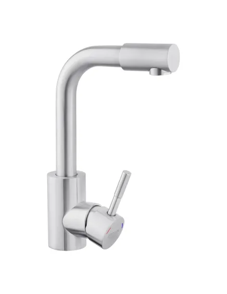 Змішувач для умивальника Kroner KRP Edelstahl Klassisch - ESG012, нікель, одноважільний