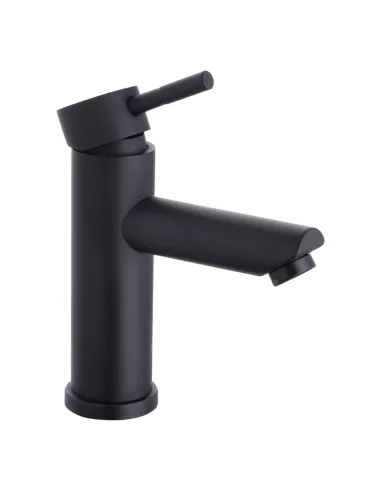 Смеситель для умывальника Kroner KRP Edelstahl Klassisch — SCH010, черный, однорычажный