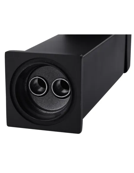 Змішувач для умивальника Kroner KRP Edelstahl Kubus - SCH010, чорний, одноважільний