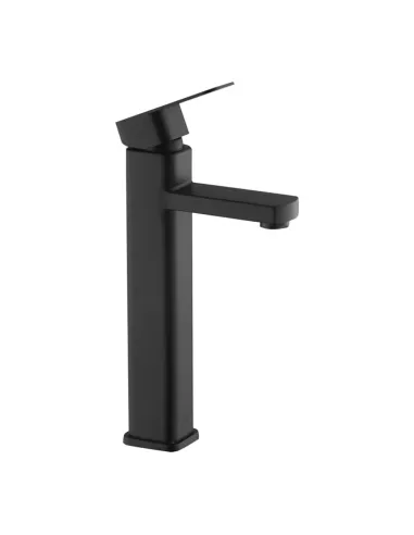 Змішувач для умивальника Kroner KRP Edelstahl Kubus - SCH010-3, чорний, одноважільний