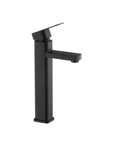 Змішувач для умивальника Kroner KRP Edelstahl Kubus - SCH010-3, чорний, одноважільний