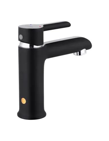 Змішувач для умивальника Kroner KRP Essen - SCH010, чорний, одноважільний
