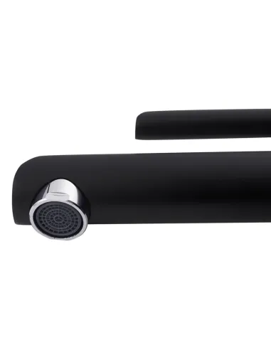 Змішувач для умивальника Kroner KRP Essen - SCH010, чорний, одноважільний