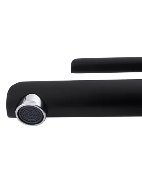 Змішувач для умивальника Kroner KRP Essen - SCH010, чорний, одноважільний