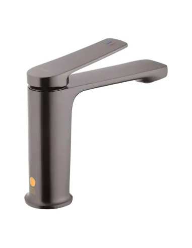 Змішувач для умивальника Kroner KRP Makon - GRP010, графіт, одноважільний