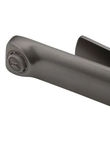 Змішувач для умивальника Kroner KRP Makon - GRP010, графіт, одноважільний