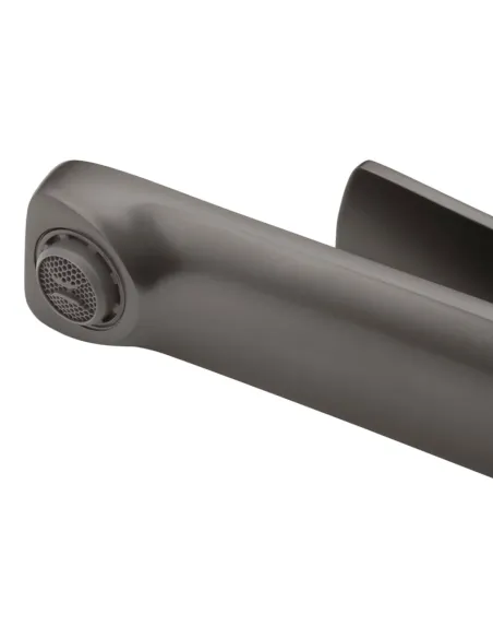 Змішувач для умивальника Kroner KRP Makon - GRP010, графіт, одноважільний