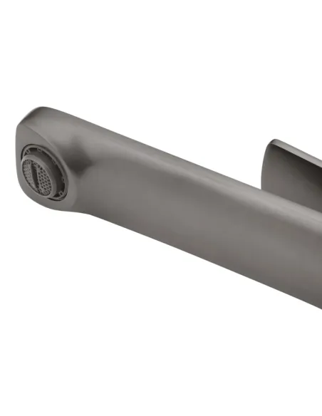 Змішувач для умивальника Kroner KRP Makon - GRP010-3, графіт, одноважільний