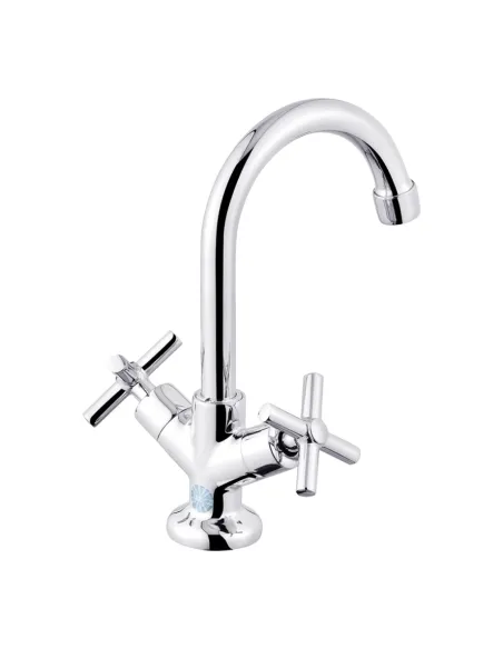 Смеситель для умывальника Kroner KRM Aller - C010, двухвентильный