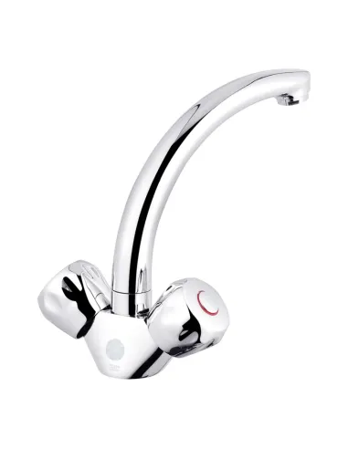 Смеситель для умывальника Kroner KRP Hamburg - C010, двухвентильный