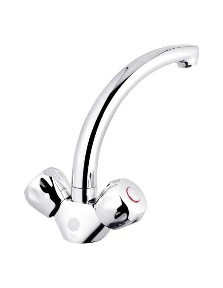 Змішувач для умивальника Kroner KRP Hamburg - C010, двовентильний