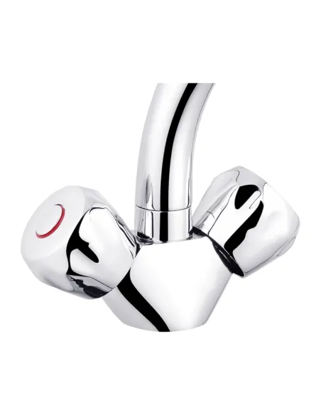 Смеситель для умывальника Kroner KRP Hamburg - C010, двухвентильный