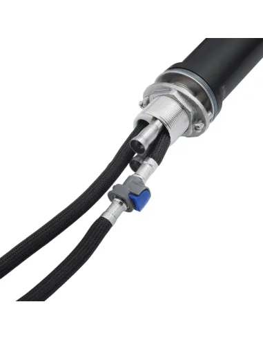 Змішувач для умивальника Kroner KRP Edelstahl Klassisch - SCH030-T, чорний, з висувним виливом