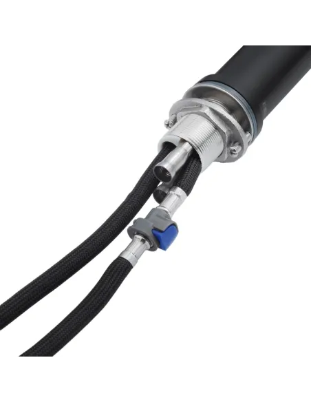 Смеситель для умывальника Kroner KRP Edelstahl Klassisch - SCH030-T, черный, с выдвижным изливом