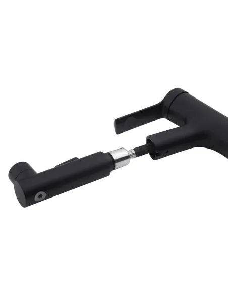 Змішувач для умивальника Kroner KRP Edelstahl Klassisch - SCH030-T, чорний, з висувним виливом