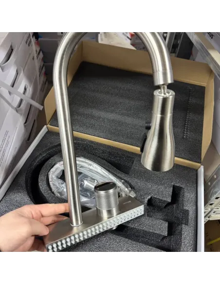 Змішувач для кухні Mixxus FOL-017 MI6343 з висувним зливом, функція водоспад