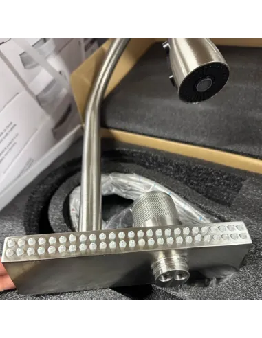 Смеситель для кухни Mixxus FOL-017 MI6343 с выдвижным изливом, функция водопад