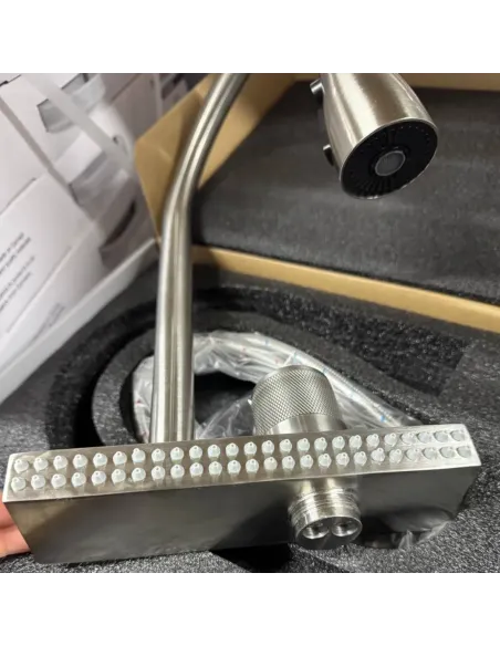 Смеситель для кухни Mixxus FOL-017 MI6343 с выдвижным изливом, функция водопад