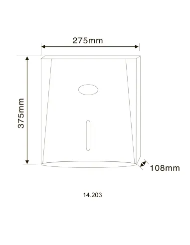 Тримач паперових рушників Hotec 14.203 ABS White, настінний купити у Дніпрі та Києві - ціна від КТУ