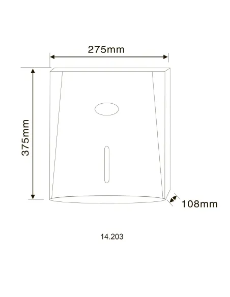 Тримач паперових рушників Hotec 14.203 ABS White, настінний купити у Дніпрі та Києві - ціна від КТУ