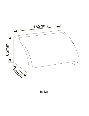 Тримач для туалетного паперу Hotec 16.621 Stainless Steel, з кришкою купити у Дніпрі та Києві - ціна від КТУ