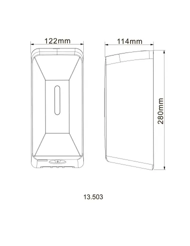 Дозатор для антисептика Hotec 13.503 ABS White, сенсорний, білий, 1л купити у Дніпрі та Києві - ціна від КТУ