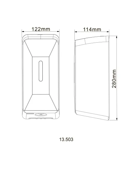 Дозатор для антисептика Hotec 13.503 ABS White, сенсорний, білий, 1л купити у Дніпрі та Києві - ціна від КТУ