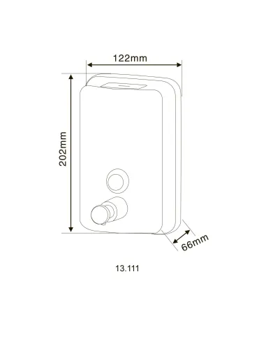 Дозатор рідкого мила Hotec 13.111 Stainless steel, вертикальний, нержавіюча сталь, 1л купити у Дніпрі та Києві - ціна від КТУ