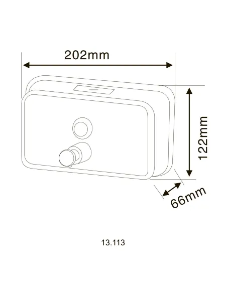 Дозатор рідкого мила Hotec 13.113 Stainless steel, горизонтальний, нержавіюча сталь, 1л купити у Дніпрі та Києві - ціна від КТУ Дозатор рідкого мила Hotec 13.113 Stainless steel, горизонтальний, нержавіюча сталь, 1л купити у Дніпрі та Києві - ціна від КТУ