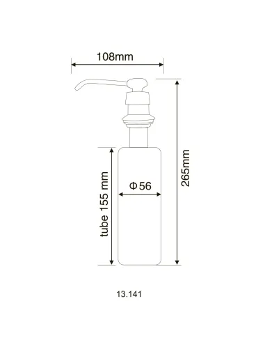Дозатор для кухонной мойки Hotec 13.142 врезной купить в Днепре и Киеве - цена от КТУ
