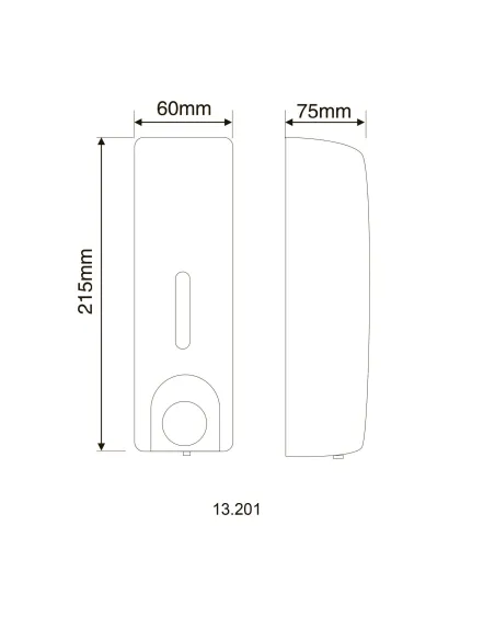 Дозатор жидкого мыла Hotec 13.201 ABS купить в Днепре и Киеве - цена от КТУ