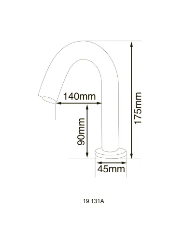 Монокран сенсорный для умывальника Hotec 19.131A DC/AC купить в Днепре и Киеве - цена от КТУ
