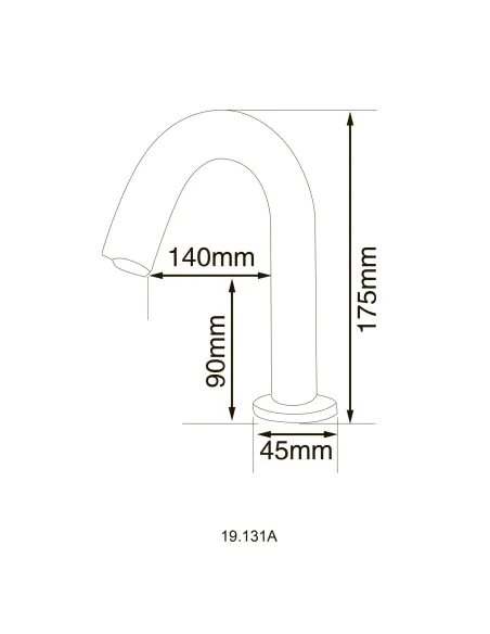 Монокран сенсорный для умывальника Hotec 19.131A DC/AC купить в Днепре и Киеве - цена от КТУ