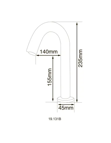 Монокран сенсорный для умывальника Hotec 19131B DC/AC купить в Днепре и Киеве - цена от КТУ