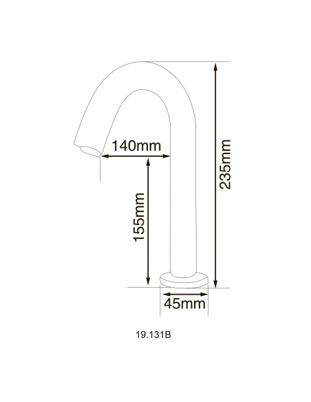 Монокран сенсорный для умывальника Hotec 19131B DC/AC купить в Днепре и Киеве - цена от КТУ