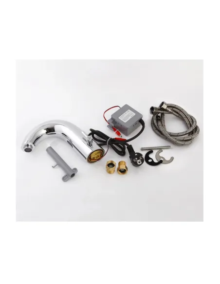 Змішувач сенсорний для умивальника Hotec 19.112-DC/AC Hot/Cold, 220В/6В купити у Дніпрі та Києві - ціна від КТУ