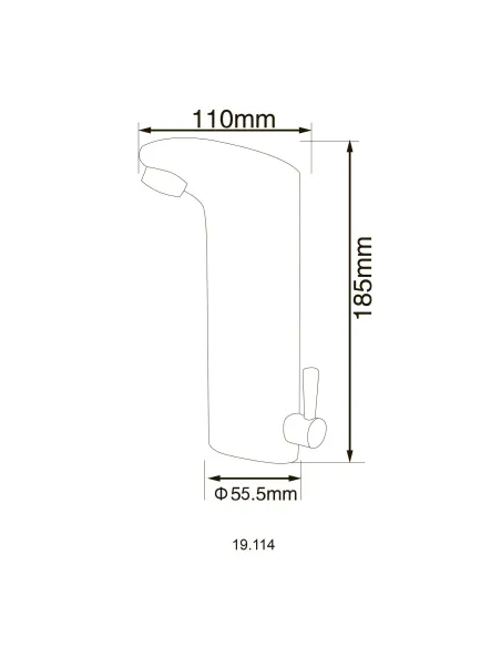 Смеситель сенсорный для умывальника Hotec 19.114 DC/AC Hot/Cold купить в Днепре и Киеве - цена от КТУ