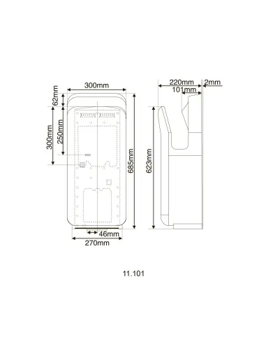 Сушилка для рук сенсорная Hotec 11.101 ABS купить в Днепре и Киеве - цена от КТУ