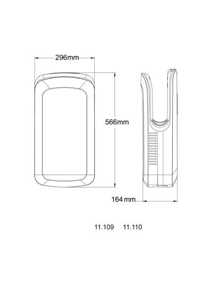 Сушилка для рук сенсорная Hotec 11.109-ABS купить в Днепре и Киеве - цена от КТУ