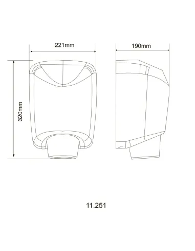 Сушарка для рук сенсорна із пластику Hotec 11.251-ABS-White (220В ,1800Вт) купити у Дніпрі та Києві - ціна від КТУ