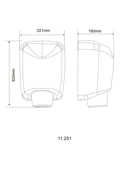 Сушарка для рук сенсорна із пластику Hotec 11.251-ABS-White (220В ,1800Вт) купити у Дніпрі та Києві - ціна від КТУ