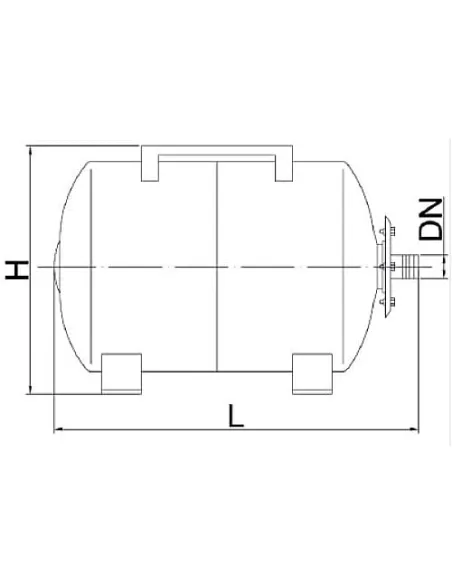 Гідроакумулятор Euroaqua НT 24 горизонтальний, нержавіюча сталь купити у Дніпрі та Києві - ціна від КТУ