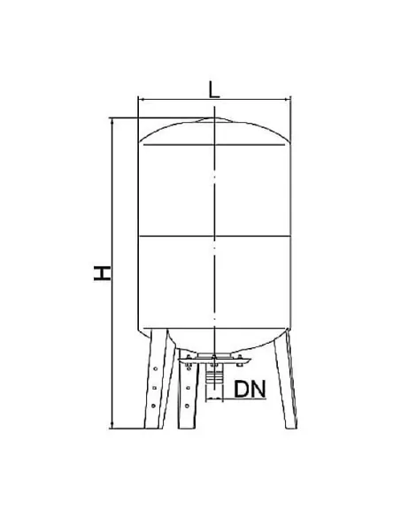 Гидроаккумулятор Euroaqua VT 200 вертиккальный купить в Днепре и Киеве - цена от КТУ