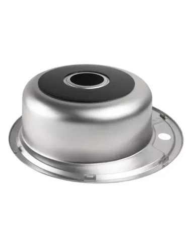 Мойка для кухни круглая Wezer 490(06) Décor из нержавеющей стали