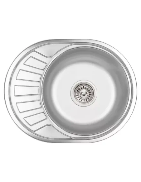 Мийка для кухні овальна Wezer 5745(06) Satin із нержавіючої сталі