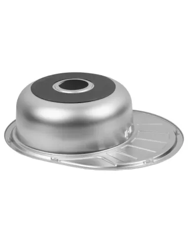 Мийка для кухні овальна Wezer 5745(06) Satin із нержавіючої сталі