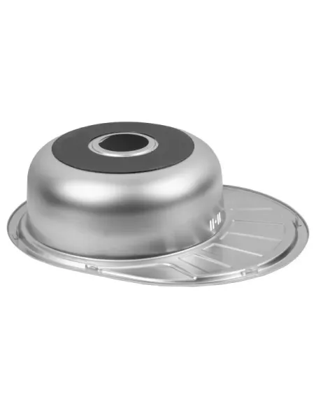 Мийка для кухні овальна Wezer 5745(06) Satin із нержавіючої сталі