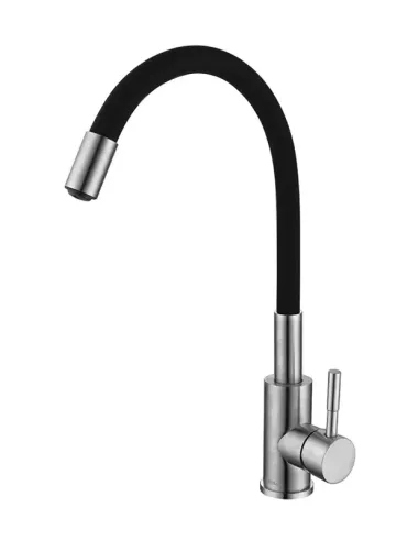 Змішувач для кухні Wezer EKO4X-01B, з гнучким виливом