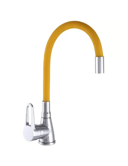 Смеситель для кухни Wezer SOP4-R045-YELLOW, с гибким изливом Смеситель для кухни Wezer SOP4-R045-YELLOW, с гибким изливом